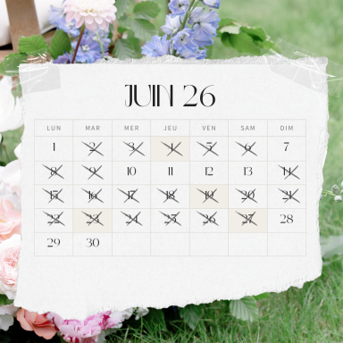 calendrier disponibilités 2026