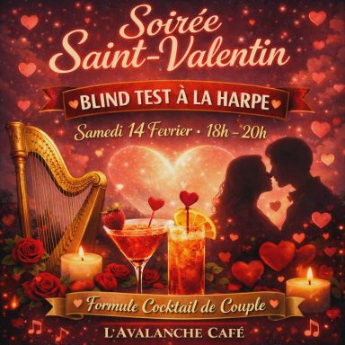 Affiche soirée Blind test à la harpe